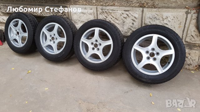 4 броя алуминиеви джанти за бус 5х112 с гуми 205/65/16, снимка 3 - Гуми и джанти - 23903818