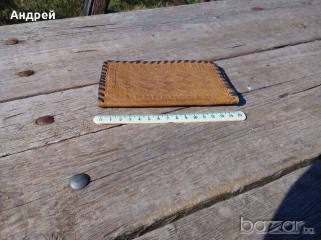 Кожен портфейл,портмоне, снимка 3 - Антикварни и старинни предмети - 19581545