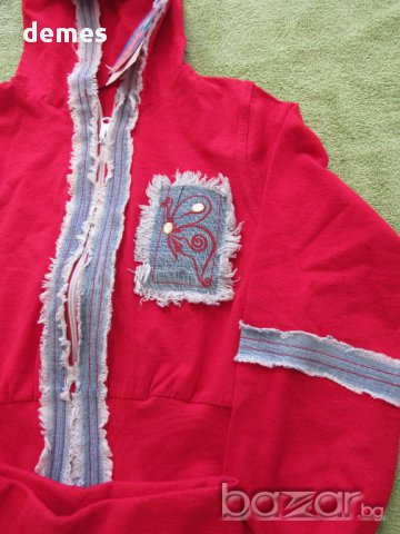 Спортен комплект от червен суичър и панталон, нов, размер 116, снимка 11 - Детски комплекти - 17861153