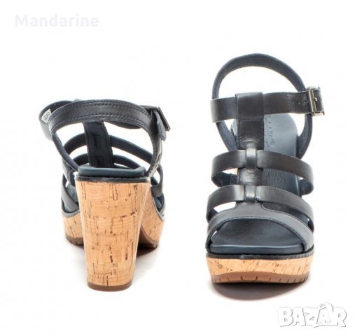 ПРОМО 🍊 TIMBERLAND 🍊 Дамски тъмносини сандали от ест. кожа № 37 & 39 нови с кутия, снимка 3 - Сандали - 25015606