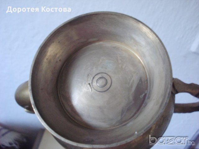 Стар бронзов чайник 2, снимка 10 - Антикварни и старинни предмети - 19209654