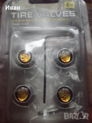 3 вида Ключодържател 3 вида капачки за вентили метална еблема и силиконов стикер Порше Porsche, снимка 14 - Аксесоари и консумативи - 24568689