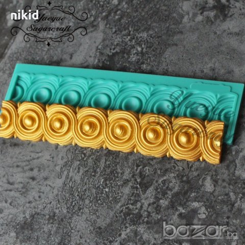 кръгове борд кант силиконов молд форма за украса торта фондан шоколад