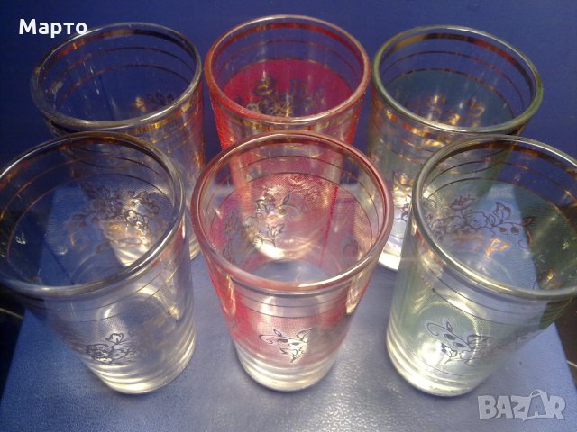 комплект 6 чаши в три цвята ракиени, снимка 9 - Чаши - 24010305