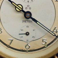 Западно германски часовник, будилник „ PETER  “, снимка 2 - Антикварни и старинни предмети - 25801814