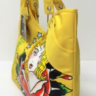 Нова дамска чанта  ED HARDY PARFUMS 'VERONICA' YELLOW оригинал , снимка 8 - Чанти - 12327249