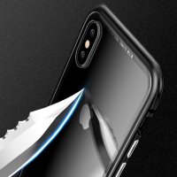 360 Алуминиев магнитен бъмпер кейс за iPhone 11, X, 7, 8, снимка 3 - Калъфи, кейсове - 22618464