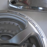 Продавам колела внос от Германия алуминиеви курбели SHIMANO 48-38-28, снимка 6 - Части за велосипеди - 19282662