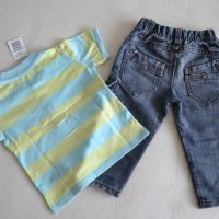 Детски лот от нова блузка Matalan и дънки за 1,5-2 г., снимка 3 - Детски комплекти - 22290285