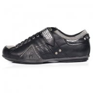 Нови черни кожени спортни обувки LE COQ SPORTIF Sapporo Lea оригнал, снимка 2 - Кецове - 14849166