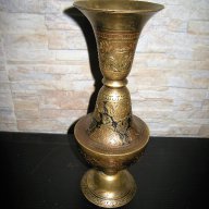 Стара месингова ваза, снимка 2 - Антикварни и старинни предмети - 17071140