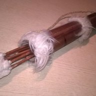 Стрели комплект с кобур от бамбук-58см-внос швеицария, снимка 5 - Антикварни и старинни предмети - 17103527