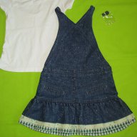 Дънков сукман CANADA House и блузка+подарък, снимка 4 - Детски Блузи и туники - 10692081