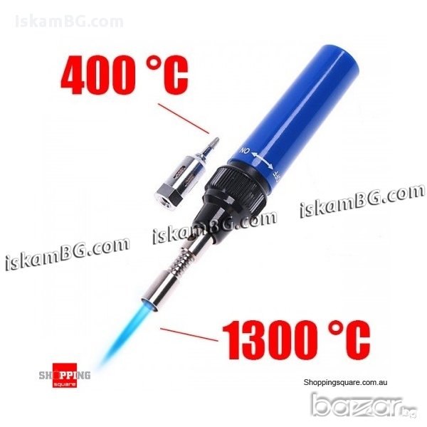 Газов поялник / горелка Средна 30w-100w 1300º C - код MT-100, снимка 1