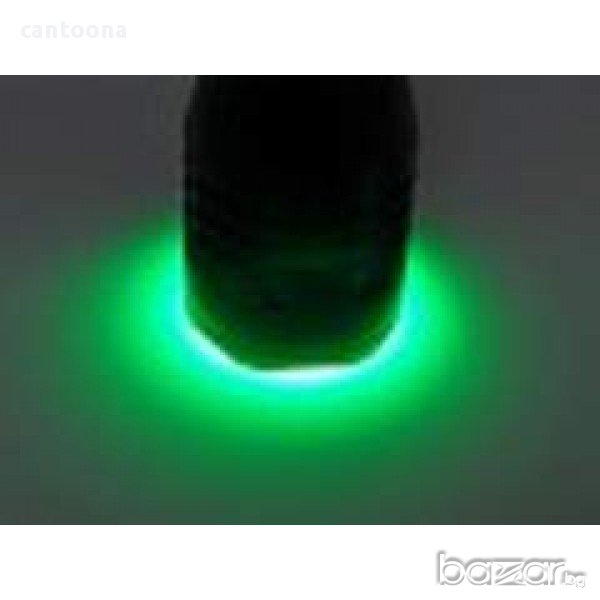 Мощен фенер за лов и риболов със зелена светлина LED диод със спусък, снимка 1