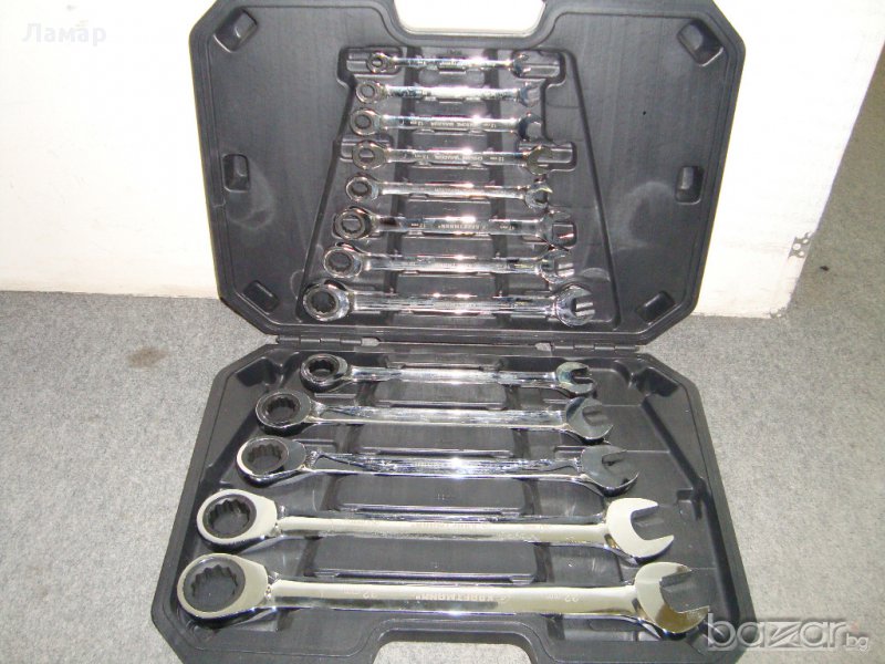 К-кт Звездогаечни Тресчотъчни Ключове 13бр 8-32mm BGS, снимка 1