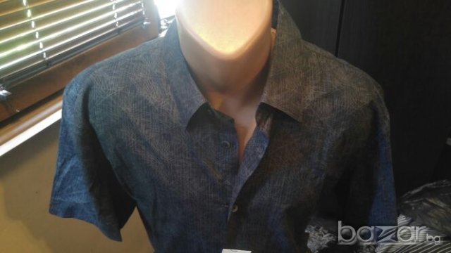 Мъжка риза къс ръкав Calvin Clain, снимка 6 - Ризи - 13465555