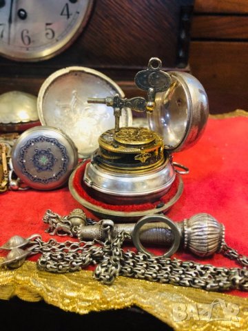 Джобен часовник от големият майстор часовникар през 17-ти век  James Markwick, снимка 2 - Антикварни и старинни предмети - 25398501