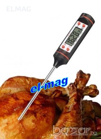 Дигитален термометър със сонда,LCD,за готвене, BBQ 
