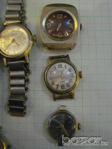 Лот от 8 бр. позлатени ръчни съветски часовника, снимка 4 - Други - 7760267