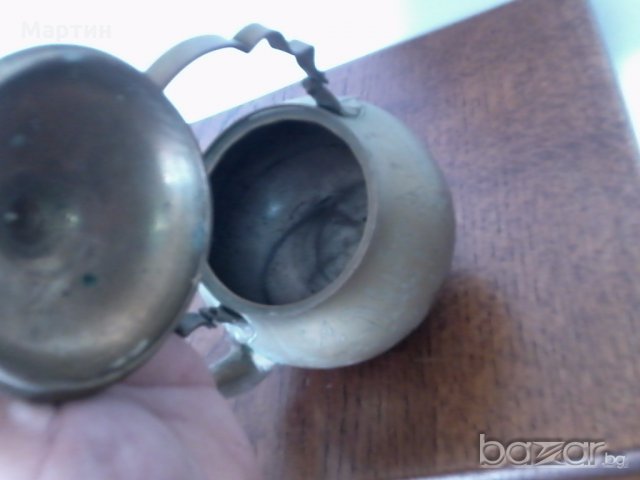 Стар масивен бронзов - Чайник - 1бр!(5555611), снимка 3 - Други - 18630543