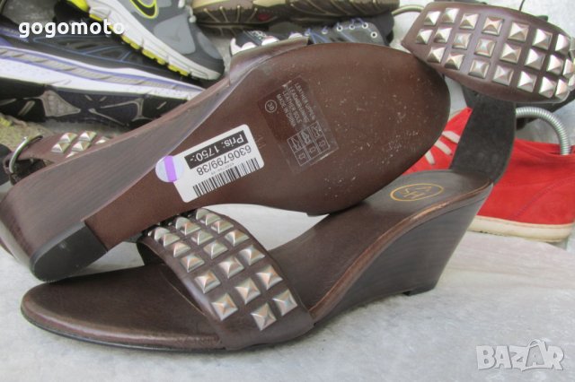 НОВИ шик дамски сандали , летни обувки N - 37 - 38 ASH® original, 3x 100% естествена кожа, снимка 15 - Сандали - 26124464