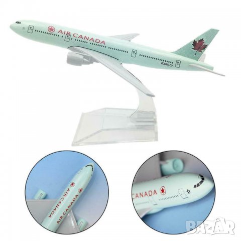 Бойнг 777 самолет модел макет Канада метален лайнер Канада  , снимка 5 - Колекции - 25789607