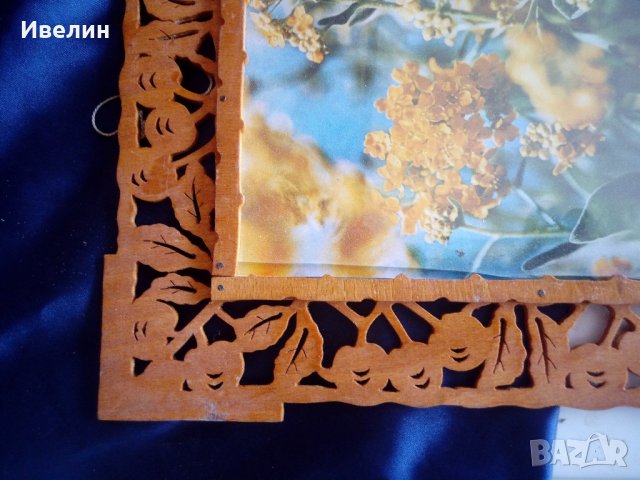 стара ажурна рамка от дърво, снимка 2 - Антикварни и старинни предмети - 22329049