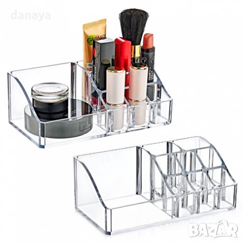 874 Органайзер за гримове и козметика с 9 отделения поставка за червила, снимка 2 - Декоративна козметика - 25111896