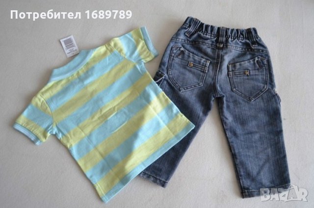 Детски лот от нова блузка Matalan и дънки за 1,5-2 г., снимка 3 - Детски комплекти - 22290285