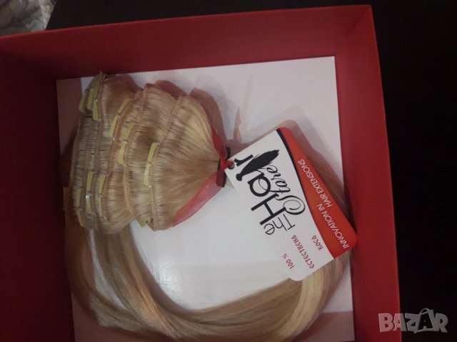 Естествена коса + кутия подарък , снимка 8 - Аксесоари за коса - 21802847