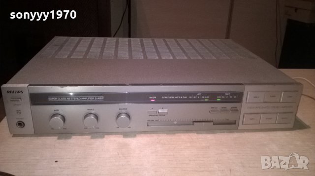 philips stereo amplifier-made in belgium-внос швеицария, снимка 2 - Ресийвъри, усилватели, смесителни пултове - 22661731