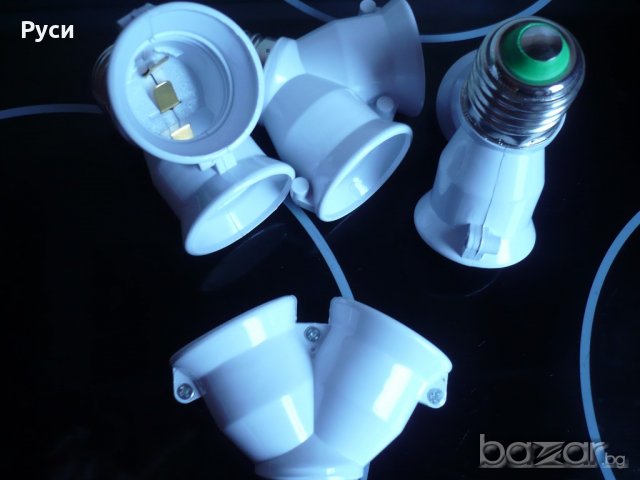 Фасунга двойна,тройна сплитер Е27 , снимка 3 - Лампиони - 18584851