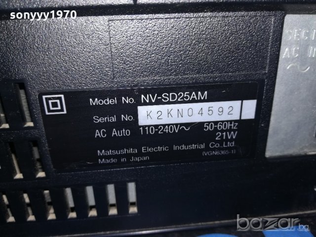 panasonic nv-sd25am+remote-made in japan-внос швеицария, снимка 18 - Плейъри, домашно кино, прожектори - 20559367