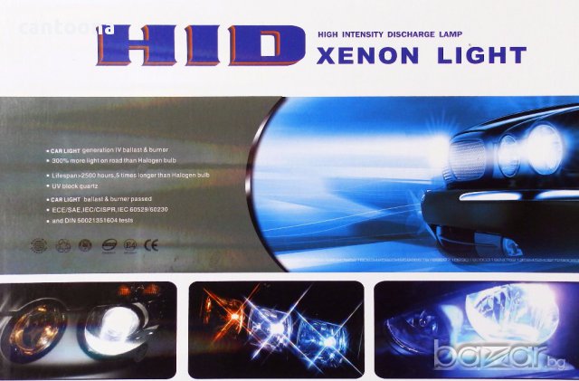  55W H4 6000K  БИ-КСЕНОН СИСТЕМА / XENON KIT SLIM ( тънък баласт )