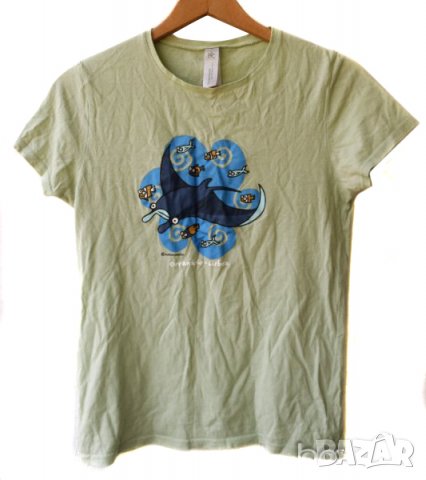B&C дамска тениска резида с принт много мека, снимка 1 - Тениски - 20605311