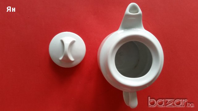 Стар Ретро Чайник от Качествен Румънски Порцелан, снимка 2 - Антикварни и старинни предмети - 17877028