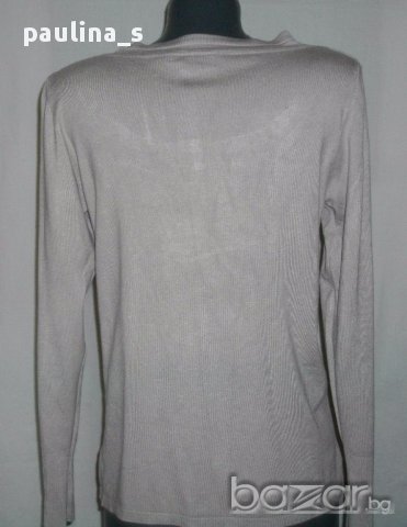 Два различни броя / Дизайнерска еластична блуза "Giada", цвят Нюд и цвят Мента / голям размер , снимка 7 - Блузи с дълъг ръкав и пуловери - 17411257