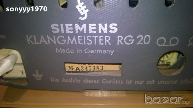 siemens-klangmeister rg-20-receiver-made in germany-внос швеицария, снимка 13 - Ресийвъри, усилватели, смесителни пултове - 9860486
