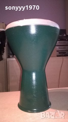 ГОЛЯМА-зелена нова метална тарамбука от сирия 40х25см, снимка 8 - Ударни инструменти - 21988600