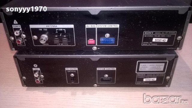 Sony st-ex100-tuner+sony cdp-ex100-cd-2бр-внос швеицария, снимка 9 - Ресийвъри, усилватели, смесителни пултове - 13244534