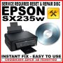 Сервизен диск за принтер EPSON SX235W , снимка 1 - Принтери, копири, скенери - 14021207