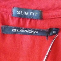 Дам.тениска-"BLENDY"-slim fit-/памук/-червена. Закупена от Италия., снимка 3 - Тениски - 21963268