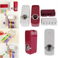Комплект автоматичен диспенсър за паста за зъби и четка за зъби за баня с високо качество, снимка 4 - Други стоки за дома - 20601119