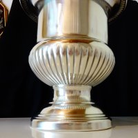 Посребрена ваза Ампир,шампаниера., снимка 3 - Антикварни и старинни предмети - 25951418