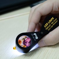Бижутерска лупа 10х увеличение, LED и UV светлина, снимка 2 - Друга електроника - 25296690