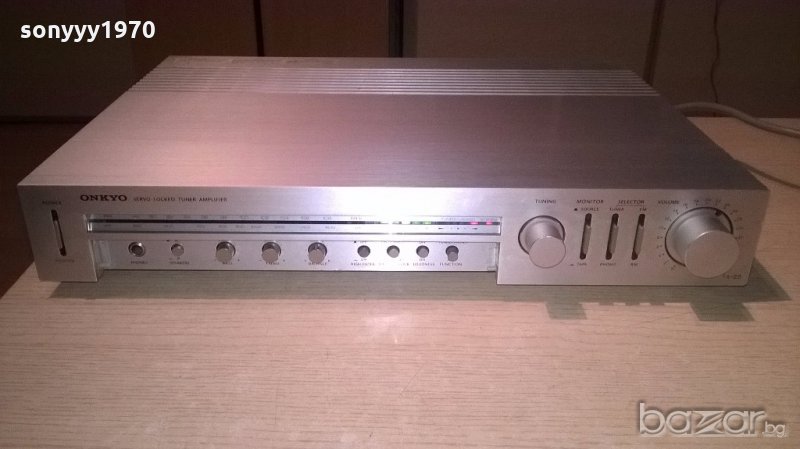 onkyo tx-20 tuner amplifier-made in japan-внос швеицария, снимка 1