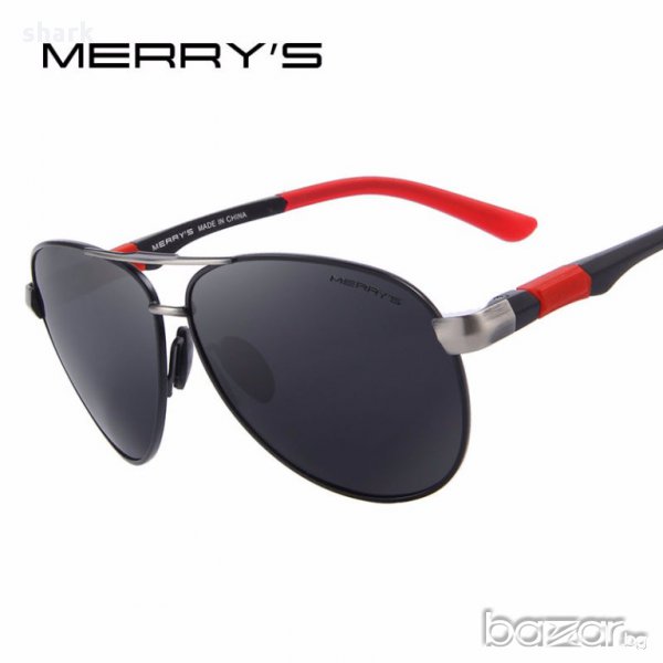 ТОП МОДЕЛ!!! мъжки слънчеви очила merry's original men's polarized sunglasses aviator black red, снимка 1