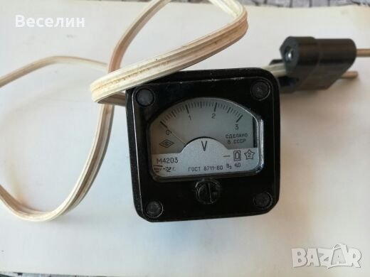 Продавам стар руски волтметър, снимка 1