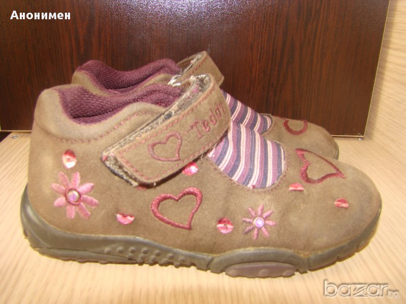 Обувки за момиче Teddy, н. 25 + подарък пантофки, снимка 1
